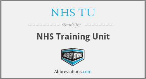 NHS TU - NHS Training Unit